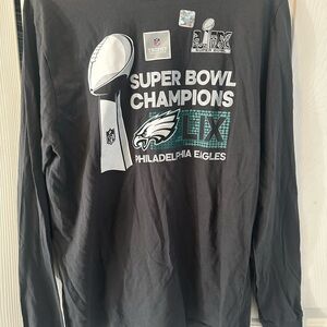 Philadelphia Eagles Nike Black Long-Sleeve Tee